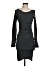 Leith Solid Gray Casual Dress Size XS - photo 1
