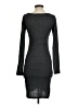 Leith Solid Gray Casual Dress Size XS - photo 2