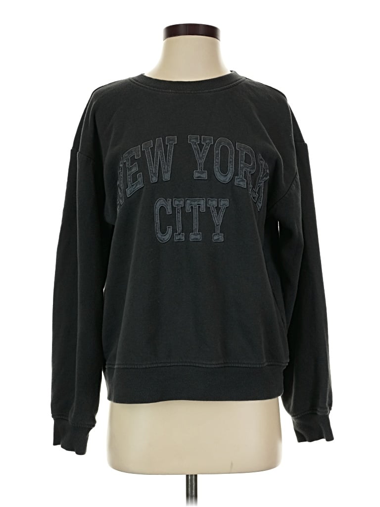 Pre-owned H&m Sweatshirt In Black