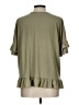 Very J Green Short Sleeve Blouse Size L - photo 2