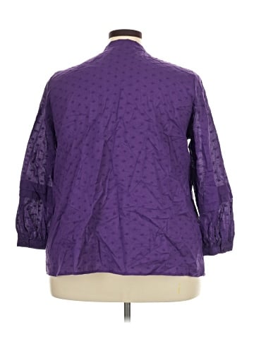 Lane Bryant 3/4 Sleeve Button-Down Shirt (view 2)
