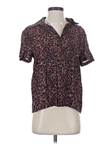 Solid & Striped Short Sleeve Blouse (view 1)