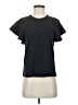 A.L.C. 100% Cotton Black Short Sleeve Top Size XS - photo 1