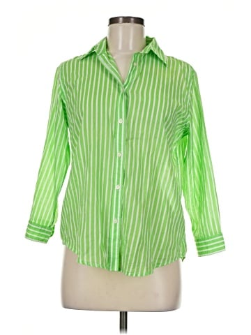 Lauren by Ralph Lauren 3/4 Sleeve Button-Down Shirt (view 1)