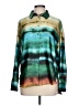 Bailey 44 100% Polyester Tie-dye Teal Long Sleeve Blouse Size L - photo 1