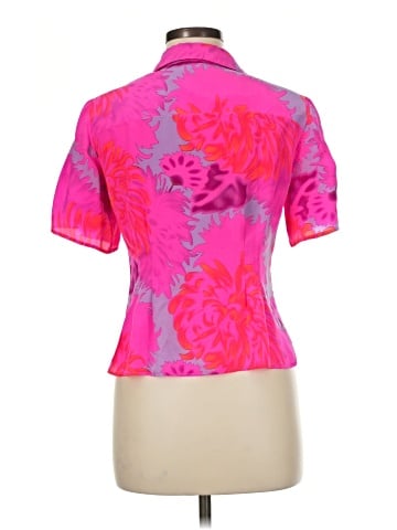 Nanette Lepore Short Sleeve Silk Top (view 2)