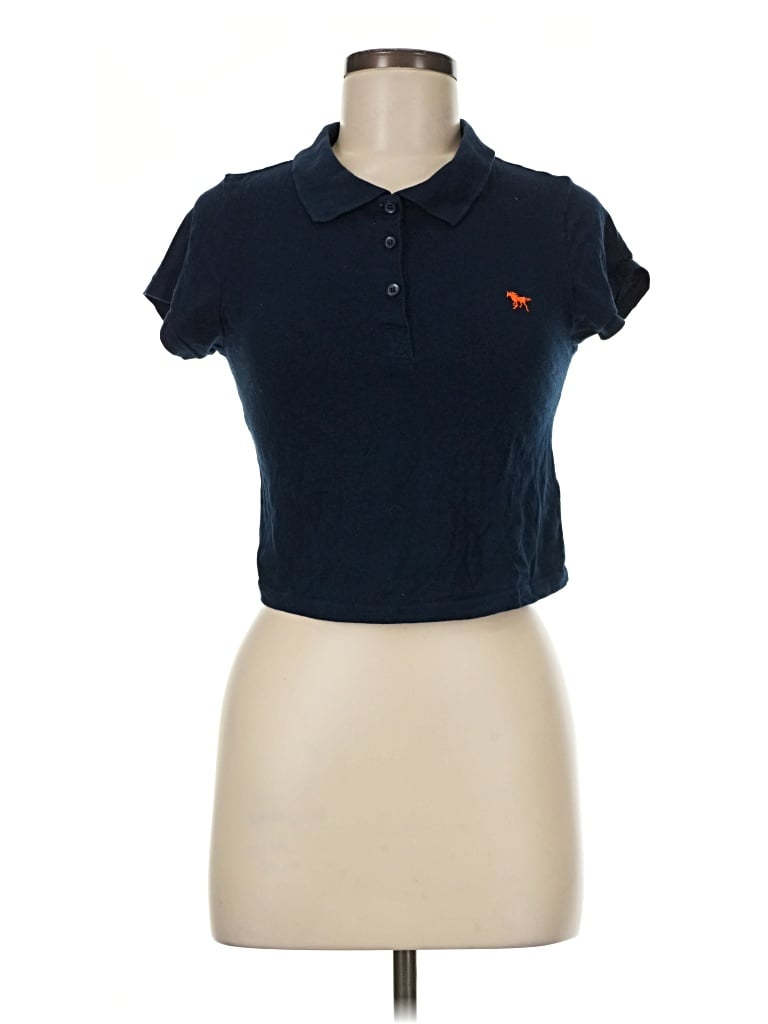 Pre-owned Ambiance Short Sleeve Polo Shirt In Blue