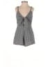Honey Punch 100% Cotton Houndstooth Gray Black Romper Size S - photo 1