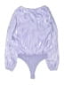 Entro 100% Polyester Purple Long Sleeve Blouse Size S - photo 2