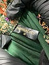 NASHALYLY 100% Polyester Floral Green Casual Skirt Size M - photo 3