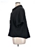Columbia Solid Black Short Sleeve Button-Down Shirt Size 1X Petite - photo 5