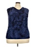 Sami & JO Blue Sleeveless Blouse Size 3X - photo 1