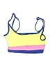 Beach Riot Color Block Yellow Swimsuit Top Size S - photo 1