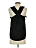 J.Crew 100% Polyester Black Sleeveless Blouse Size 4 - photo 2