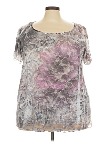 Essentials Short Sleeve Blouse (view 1)
