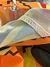 Unbranded 100% Polyester Orange 3/4 Sleeve Blouse Size XL - photo 7