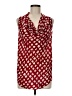 Gemma Burgundy Sleeveless Blouse Size M - photo 1