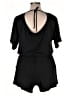 Angelina Solid Black Romper Size XL - photo 2
