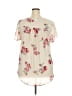 Torrid Floral Ivory Short Sleeve Blouse Size 2X Plus (2) - photo 2