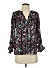 Candie's 100% Polyester Black Long Sleeve Blouse Size S - photo 1
