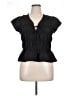 Assorted Brands Black Short Sleeve Blouse Size XL - photo 1