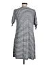Gap Stripes Gray Casual Dress Size M - photo 2
