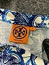 Tory Burch 100% Silk Paisley Blue Long Sleeve Silk Top Size M - photo 6