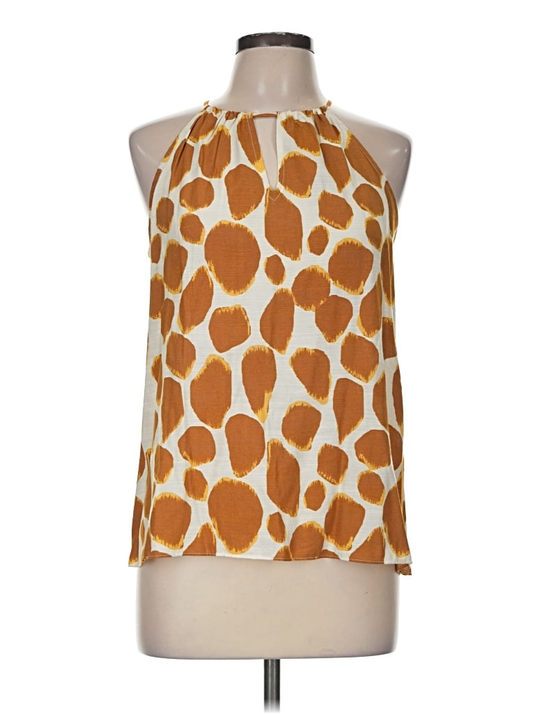Pre-owned Nine West Sleeveless Blouse In Orange