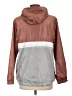 Assorted Brands 100% Polyester Color Block Brown Windbreaker Size L - photo 2