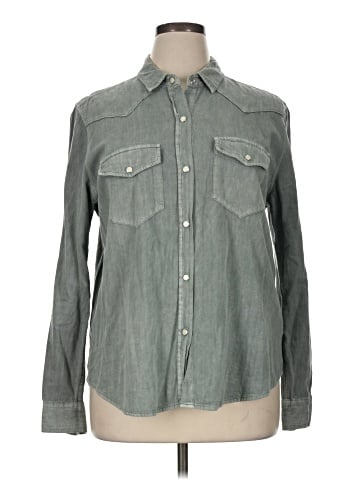 Gap Long Sleeve Button-Down Shirt (view 1)