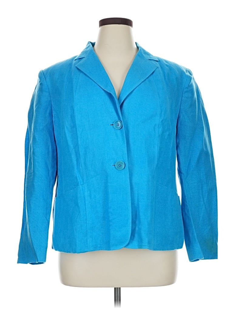 Pre-owned Talbots Blazer Jacket In Blue