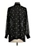 CAbi 100% Polyester Stars Black Long Sleeve Blouse Size XS - photo 2