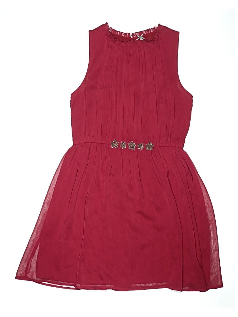 Pre-owned Next Kids' Dress In Burgundy