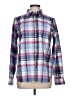 Chaps 100% Cotton Plaid Blue Purple Long Sleeve Button-Down Shirt Size L - photo 1