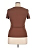 Shein Brown Short Sleeve Top Size XL - photo 2