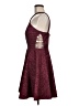 Xscape 100% Polyester Tweed Burgundy Cocktail Dress Size 8 - photo 5