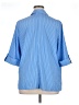 Catherines Stripes Blue 3/4 Sleeve Blouse Size 0XWP - photo 2