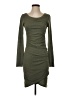 Leith Solid Green Casual Dress Size S - photo 1