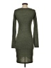 Leith Solid Green Casual Dress Size S - photo 2