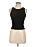 Pink Rose Black Tank Top Size L - photo 1