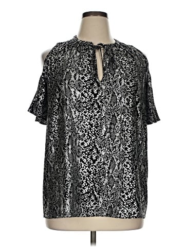 MICHAEL Michael Kors Short Sleeve Blouse (view 1)