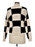 Paper Dolls 100% Polyester Checkered-gingham Black Pullover Sweater Size M - photo 2