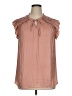 DR2 100% Polyester Pink Sleeveless Blouse Size 1X - photo 1