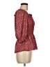 Max Studio 100% Polyester Red 3/4 Sleeve Blouse Size M - photo 4