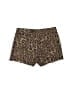 Olivaceous Animal Print Brown Shorts Size S - photo 2
