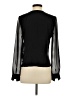 ALLSAINTS Black Long Sleeve Blouse Size 4 - photo 2