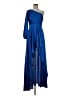 Mac Duggal 100% Polyester Blue Cocktail Dress Size 6 - photo 1