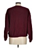 Ann Taylor LOFT 100% Polyester Solid Burgundy Pullover Sweater Size M - photo 2