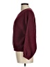 Ann Taylor LOFT 100% Polyester Solid Burgundy Pullover Sweater Size M - photo 5