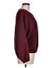 Ann Taylor LOFT 100% Polyester Solid Burgundy Pullover Sweater Size M - photo 4